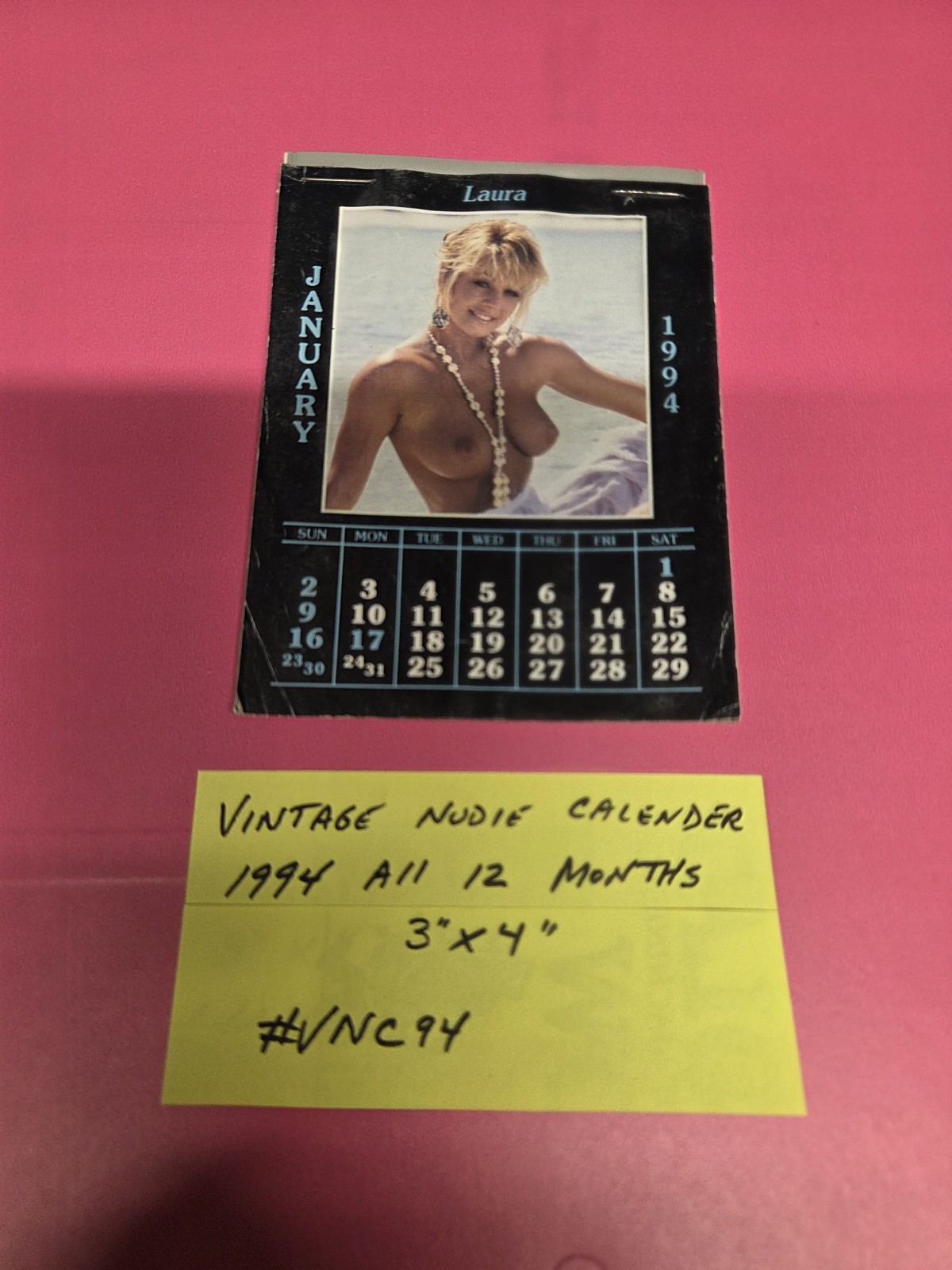 Mini TOPLESS Calendar 1994 Promo Advertising 3″ X 4″ #VNC94