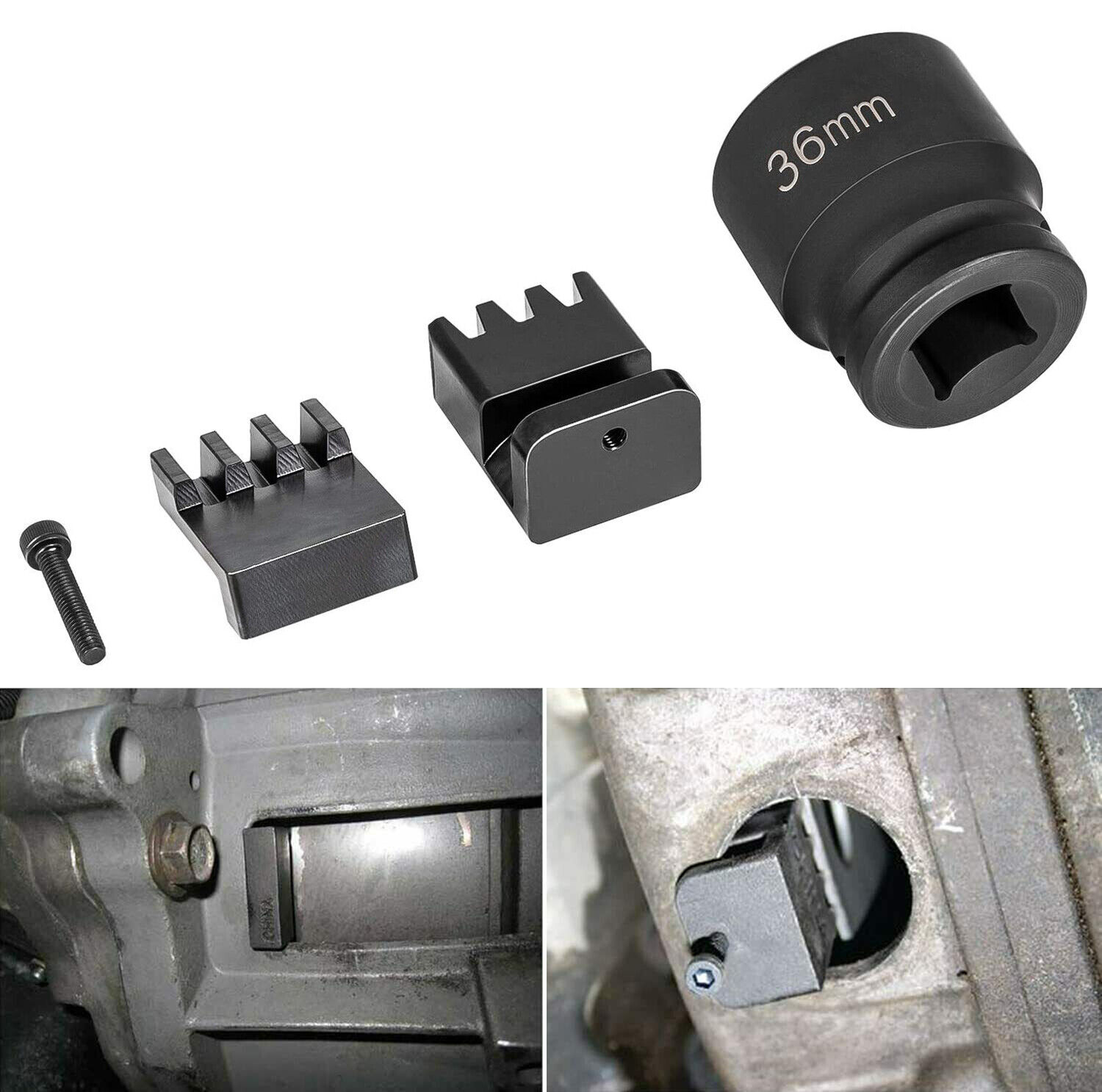 22100 Flywheel Locking Tool Socket Holder Bolt AM-J-44643 S A B for 6.6L Duramax