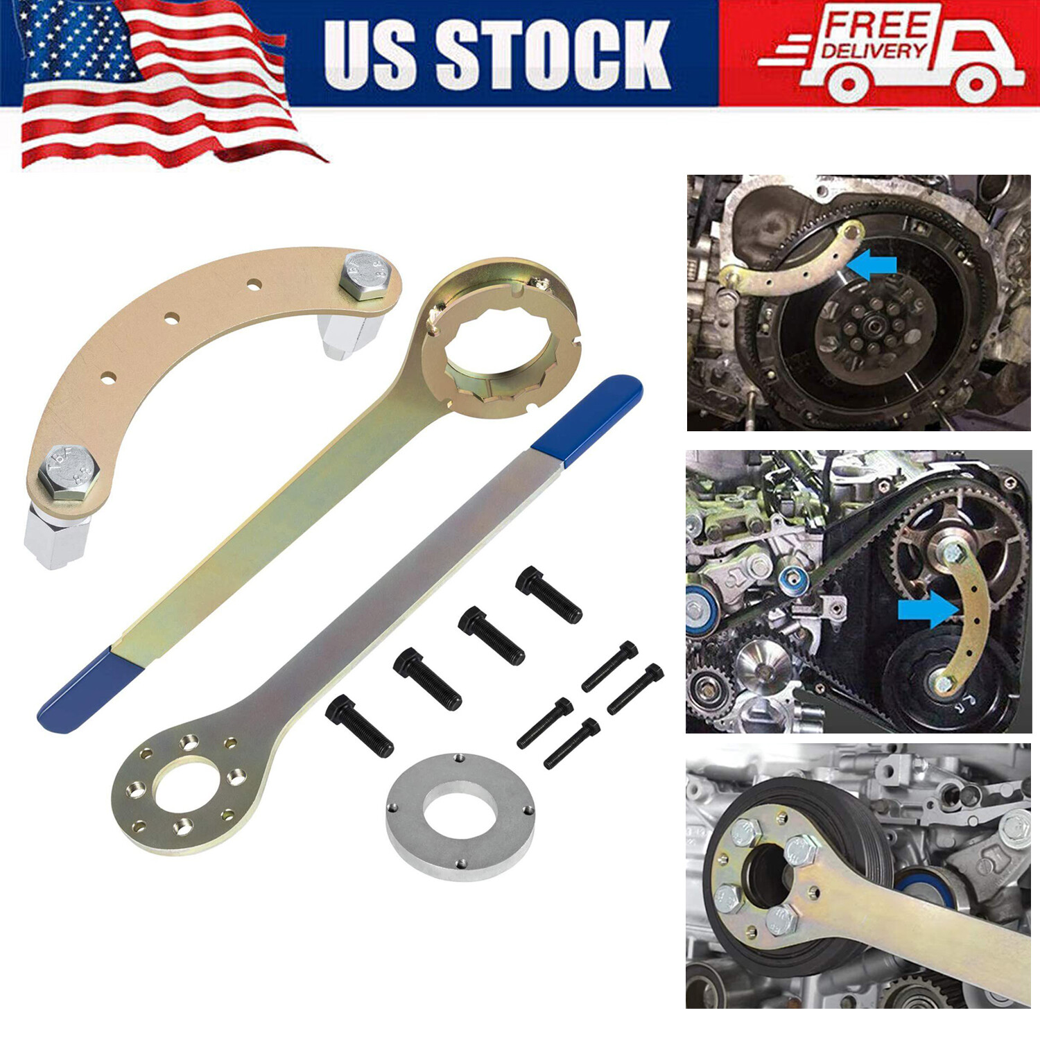 For Subaru STD Intake/Exhaust Cam Sprocket Install and Remove Wrench Tool Set US