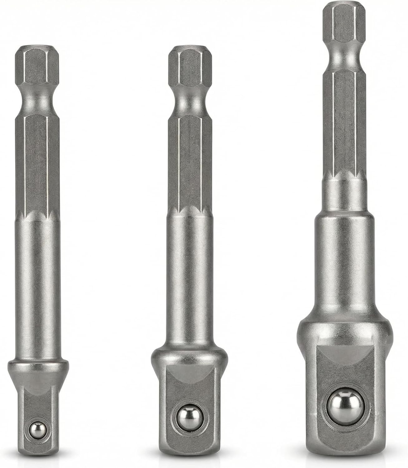 3 PCS Heavy-Duty Impact Socket Adapter Set – Chrome Vanadium Steel Power Tools