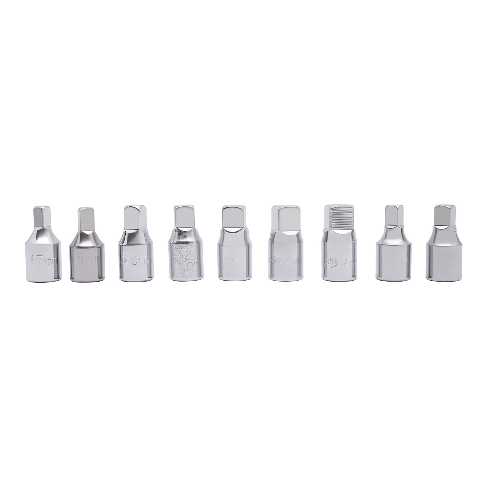 18PCS Oil Drain Pipe Plug Square Triangle Socket 3/8» Drive Removal Tool Set