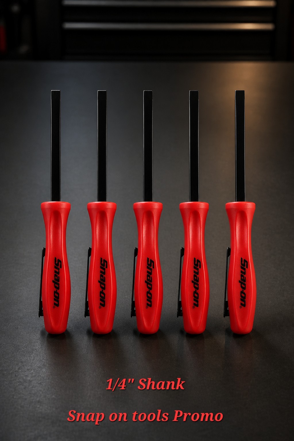 5X RED Promo SE For Snap on tools 1/4″ Shank Angled PRY BAR screwdriver + GIFT!!