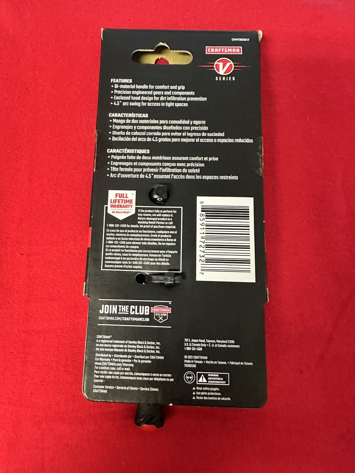 NEW CRAFTSMAN V-SERIES Ratchet 1/4 Inch Drive Comfort Grip (CMMT86304V)