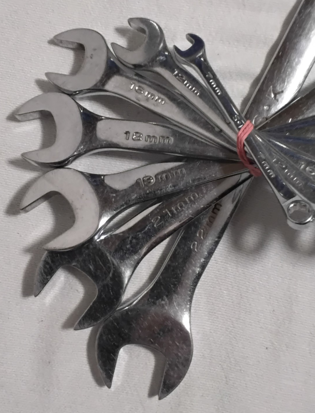 SK Hand Tool 7pc 12 Point Metric Combination Wrench Set Lot USA