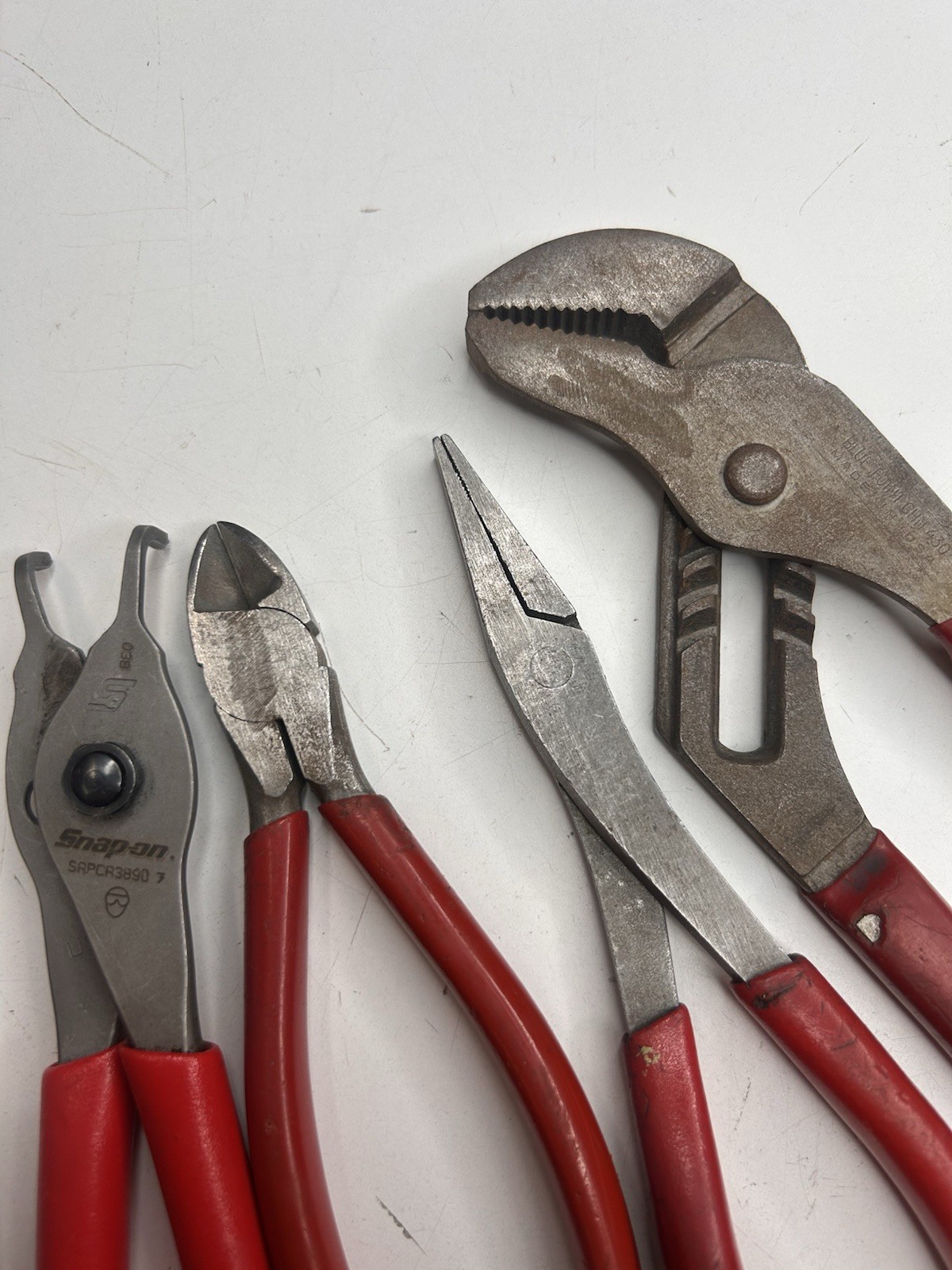 Snap-on SRPCR3890 Blue-Point HCP430 Pliers Cutters 4-Piece Lot