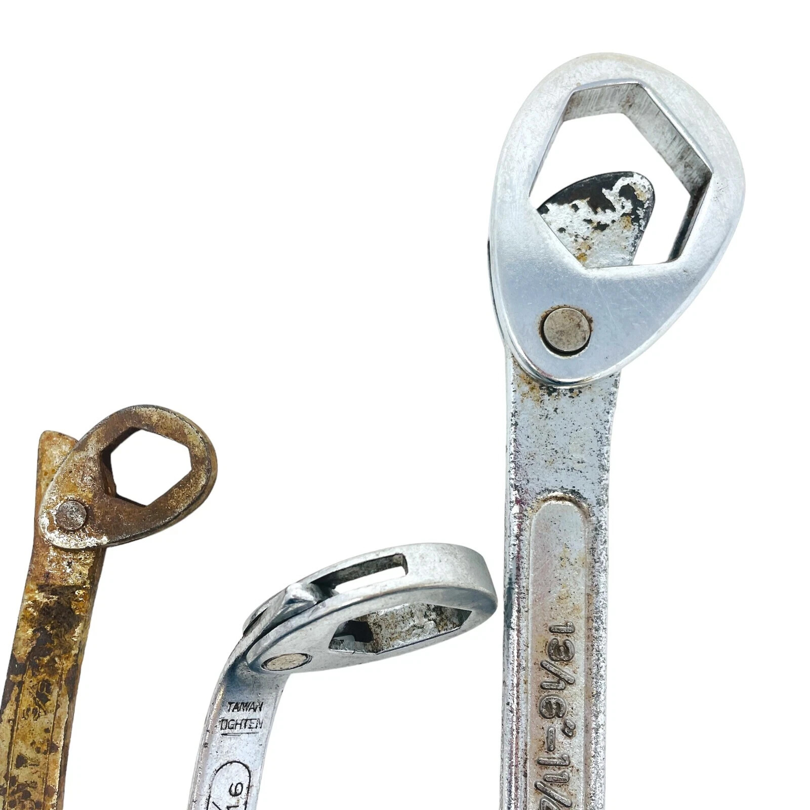 Heavy Duty Multi Wrench Adjustable Tools, Master Wrench Loosen and More, 3 Pcs