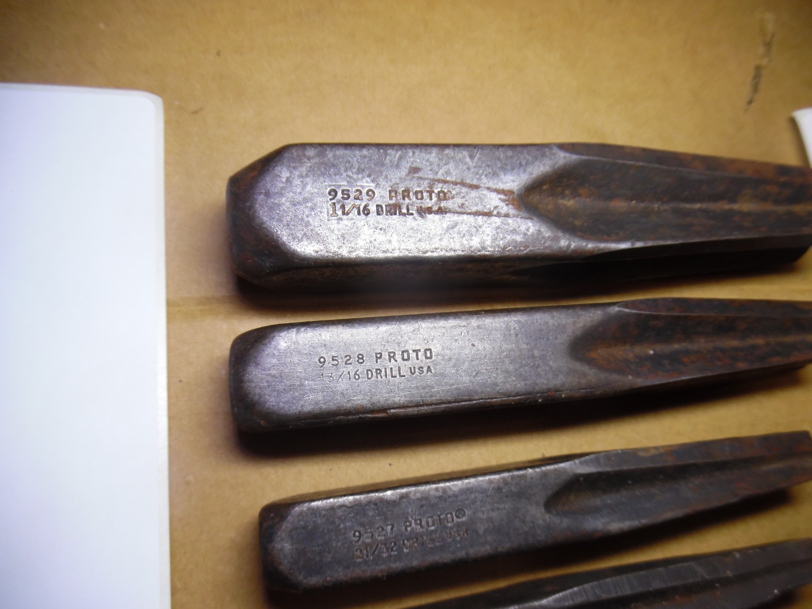 Vintage PROTO Tools 9529 9528 9527 9526 9525 9524 SCREW EXTRACTORS Set Of 9