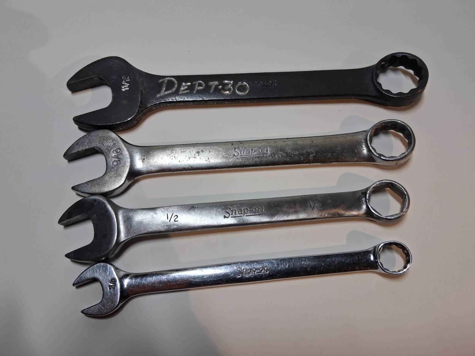 Snap On 4pc combo wrench lot