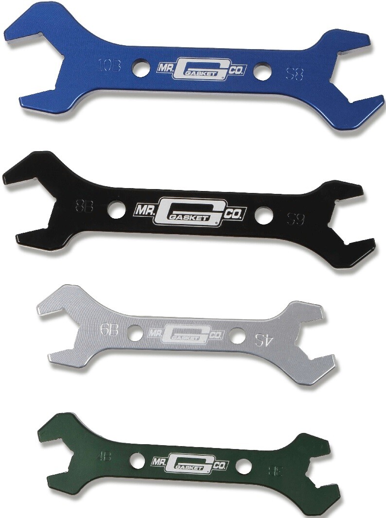 NEW MR. GASKET 7-PIECE AN DOUBLE END WRENCH SET,3 AN TO 20 AN