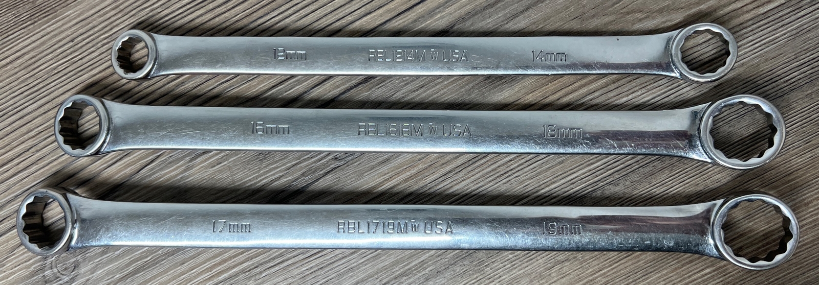🔥3 Piece🔥MATCO🔥RBL1214M-RBL17-19mm 12-19mm 12 Point Metric Wrench Set USA