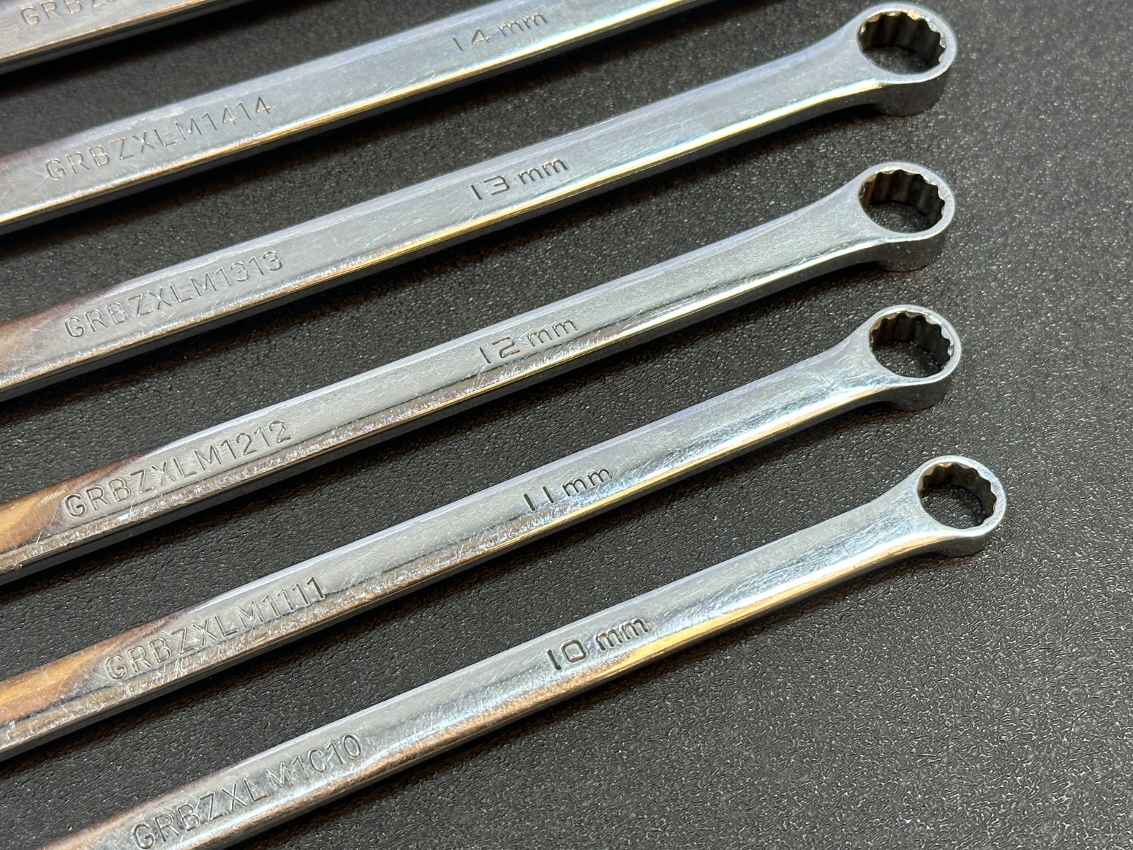 Matco Tools GRBZXLM 10pc Extra Long Metric 10mm-19mm Ratcheting Box Wrench Set