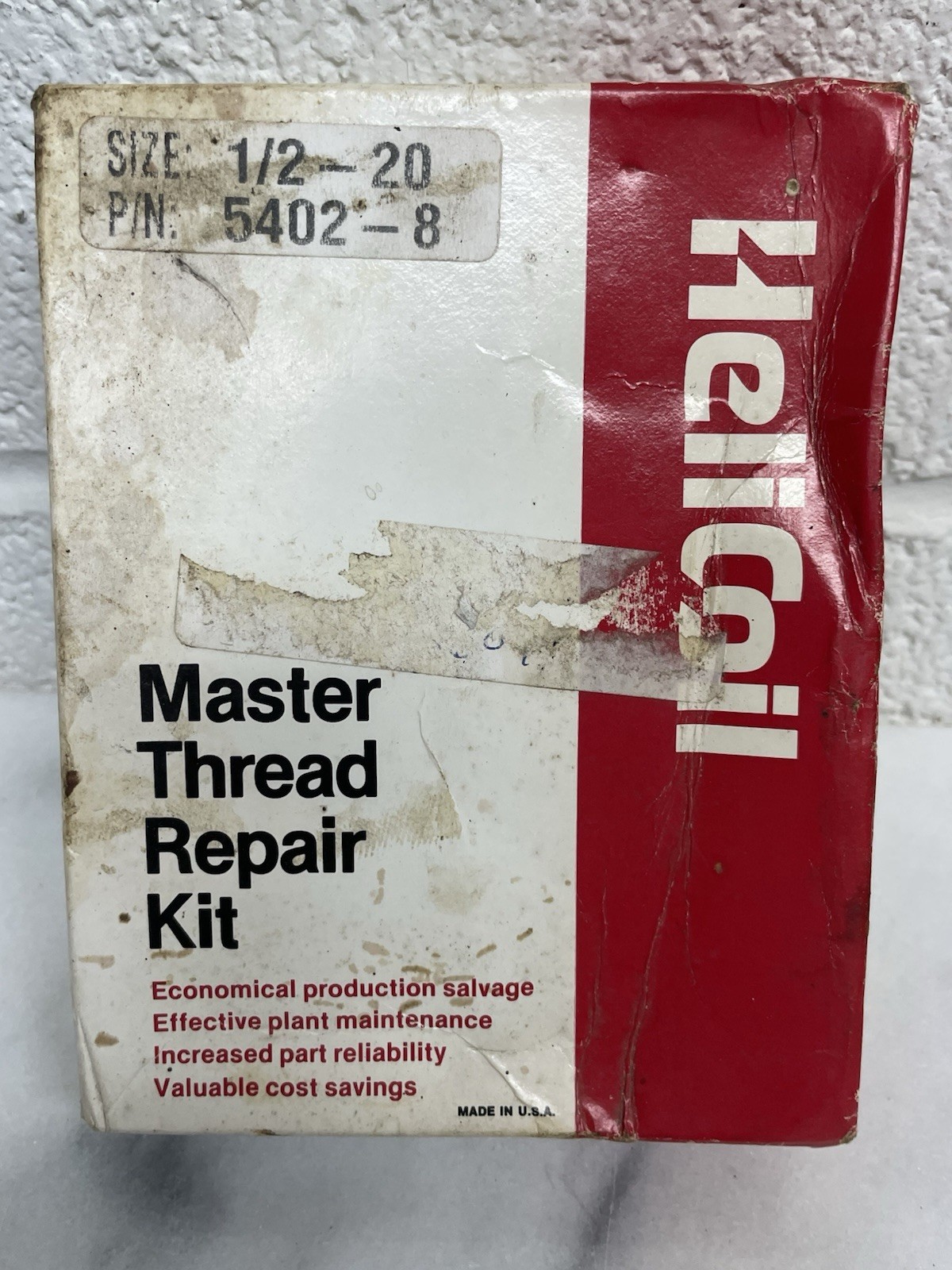 Helicoil 1/2-20 Master Thread Repair Kit 5402 NEW BOX DAMAGE NEVER USED