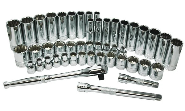 ATD Tools, ATD-1247 – 47 Pc. 3/8in. Drive 12-Point SAE and Metric Pro Socket Set