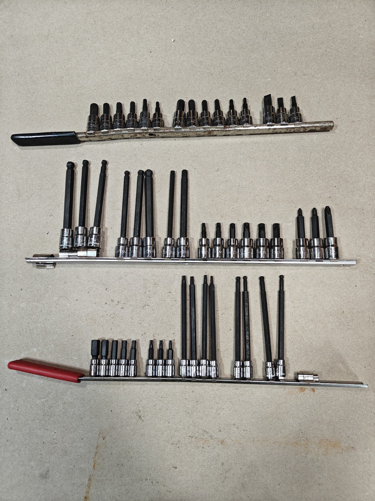 48pc, Craftsman Z-AL Spline Bit Socket Set 1/4 & 3/8 Drive Torx 6 Point Long Etc