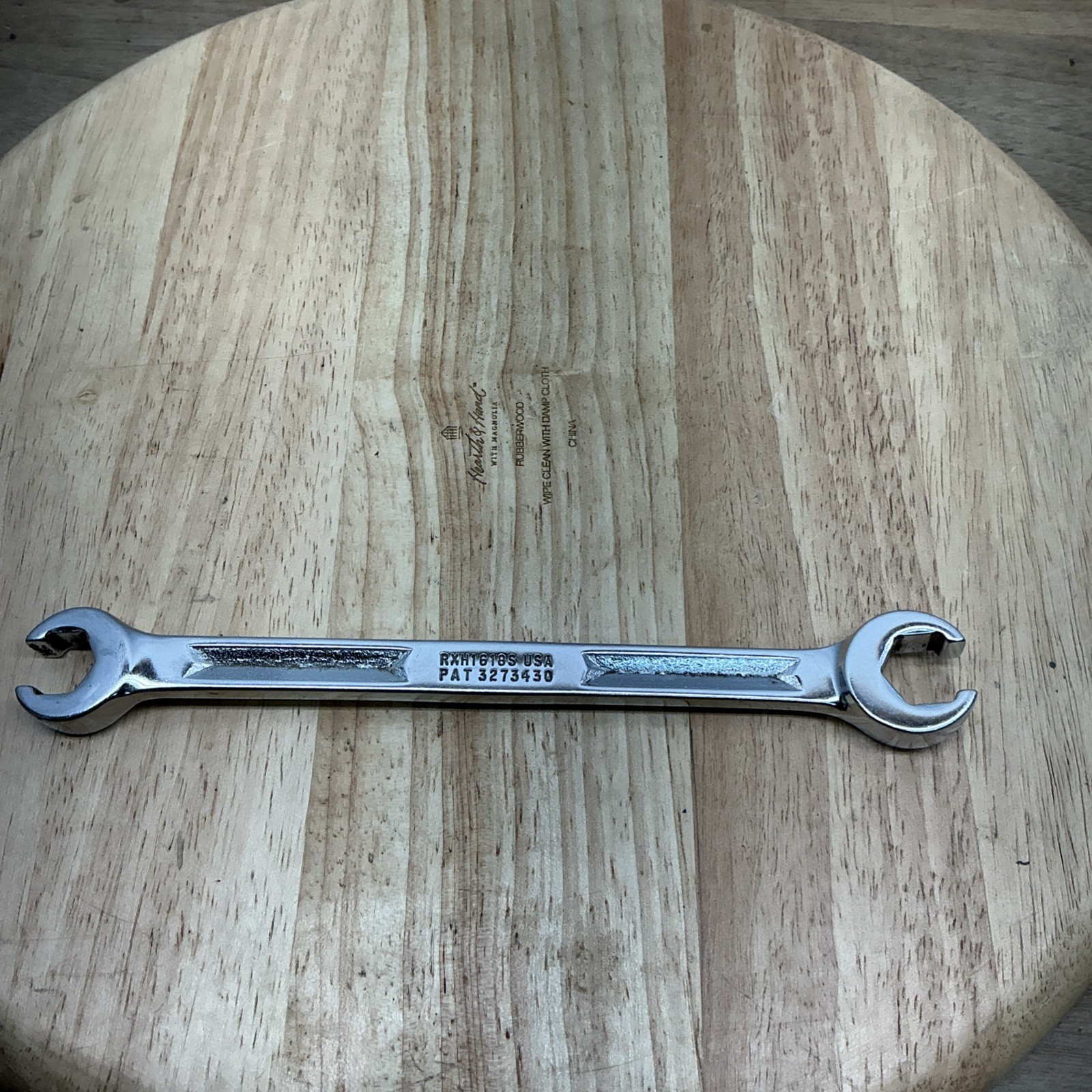 Snap On Tools 1/2″ x 9/16″ Double Flare Nut Line Wrench RXH1618S Vtg USA(N)