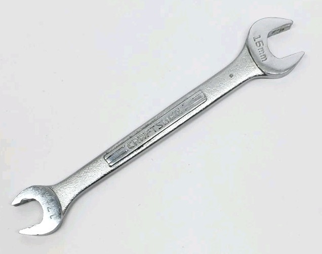 Vintage Craftsman 13mm x 15mm Double Open End Wrench No. -VV- 44507 USA
