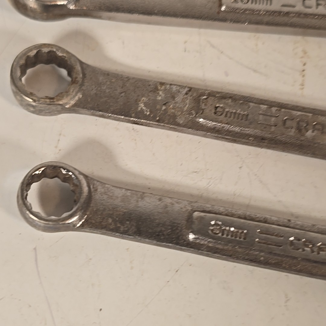 Craftsman Combination Wrench Set 6pc 42911-42916 8mm 9mm 10mm 11mm 12mm & 18mm