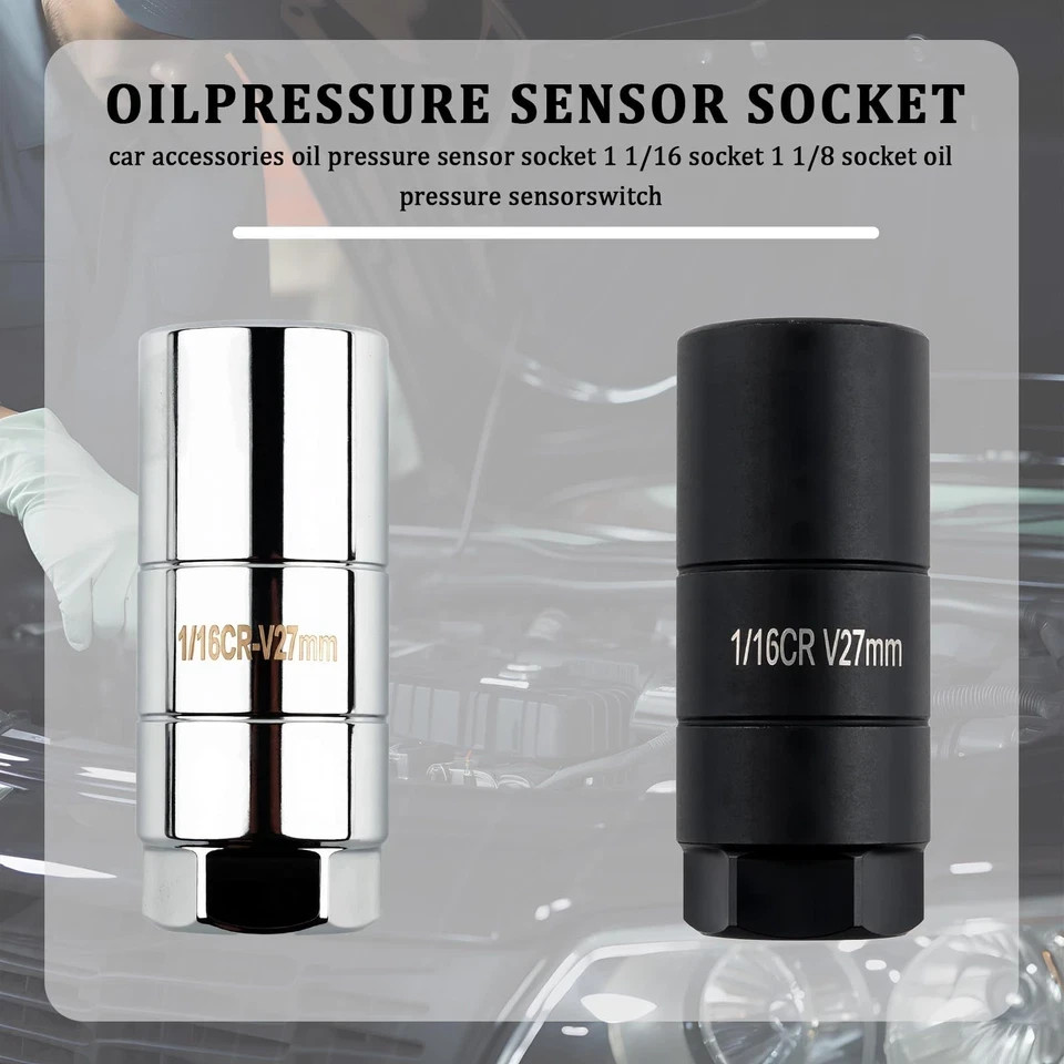 Oil Pressure Sensor Socket,Hexagonal Drive27mm Socket for Removing Oil Sendin…