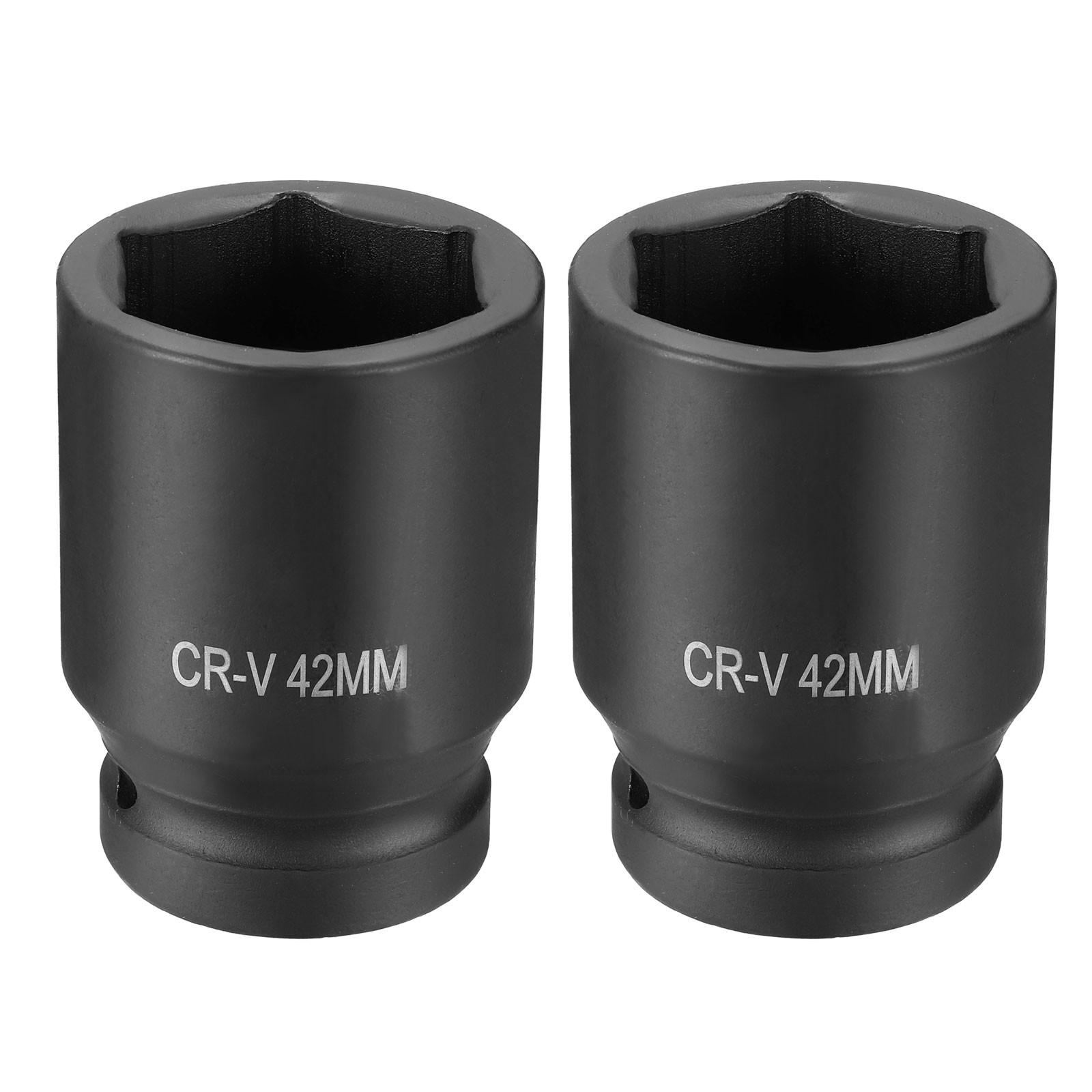 2pcs 1 Inch Drive 42mm 6 Point Impact Socket Chromium Vanadium Steel