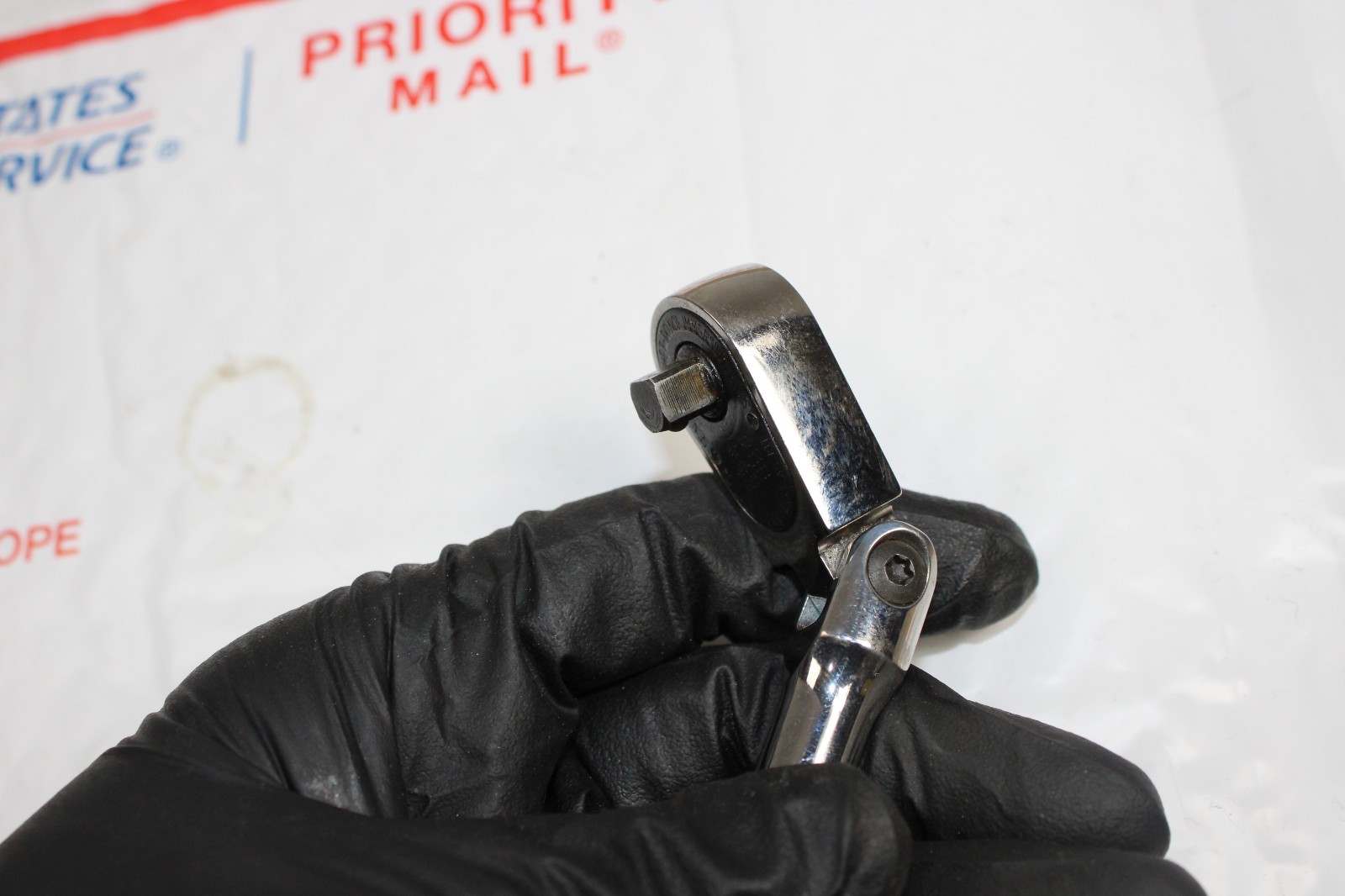 Snap On USA FCF936 3/8″ Drive COMPACT BODY Flex Head Chrome Ratchet USED