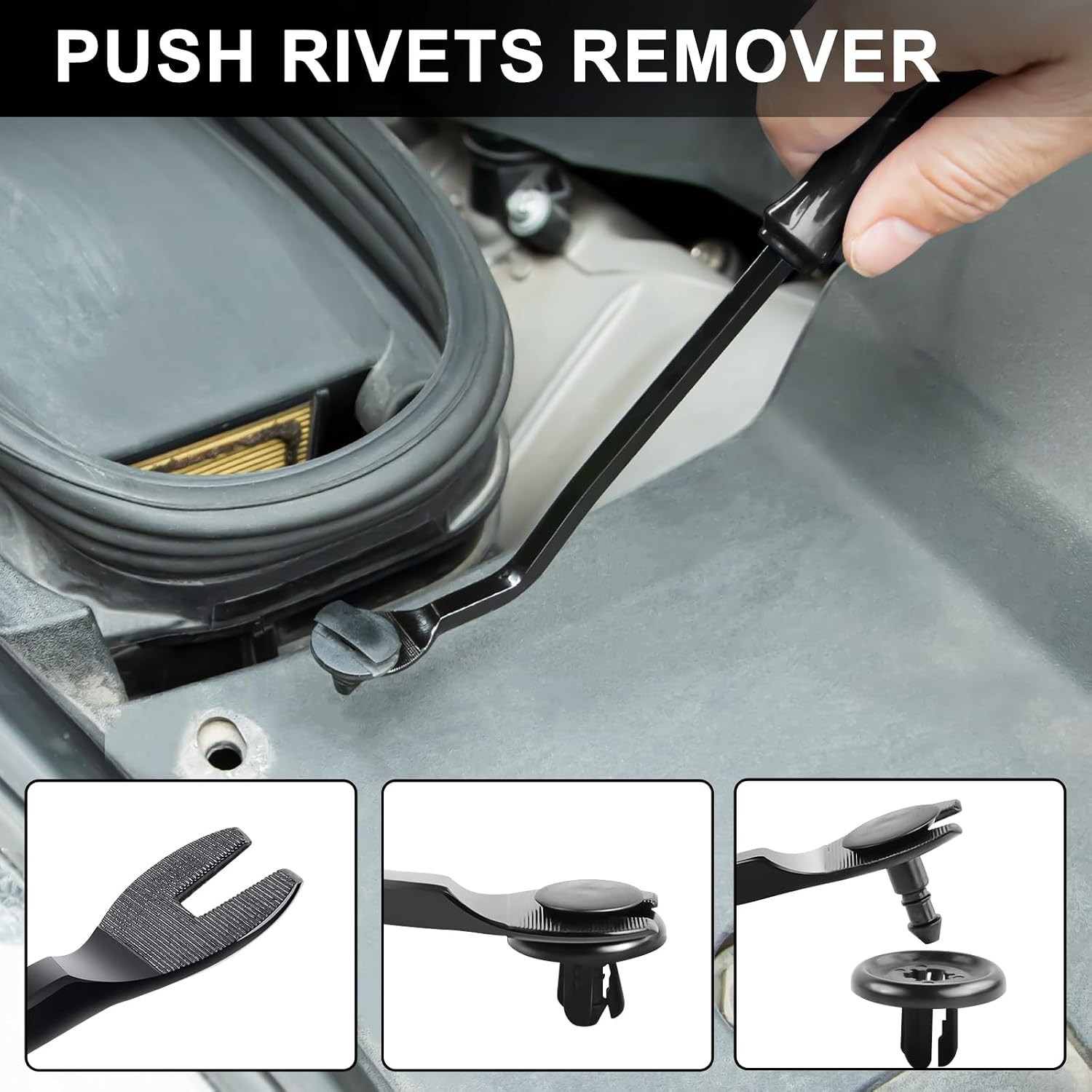 6 PCS Trim Removal Tool Kit, Plastic Pry Tool Door Clip Panel Removal Tool Se…