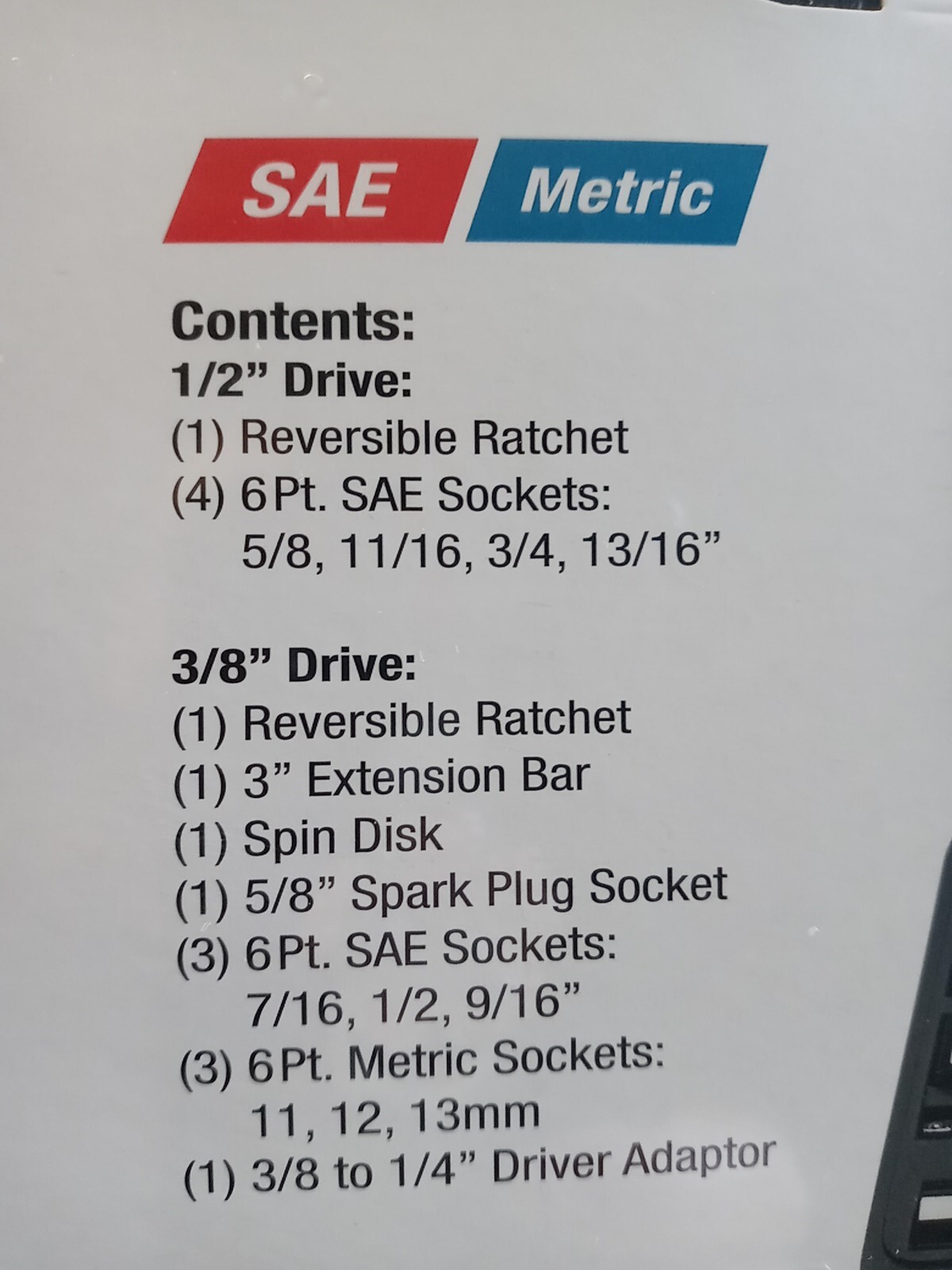 Automotive Socket Set 52pc with Carrying Case New 1/4 3/8 1/2 Drives