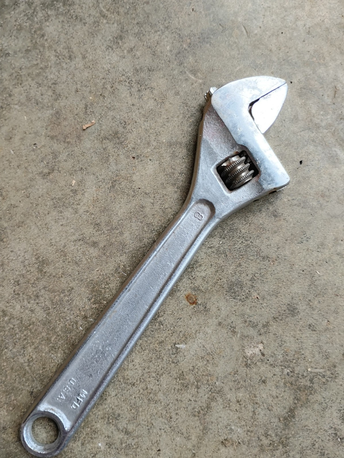 Vintage Proto 8″ Adjustable Wrench 708 Made in USA Forged Alloy Steel