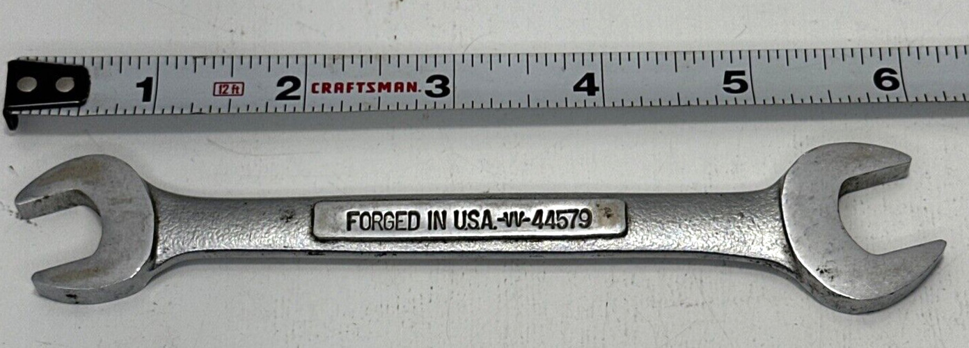 Craftsman -VV- Series 44579 1/2″-9/16″ in Double Open End Wrench USA EUC