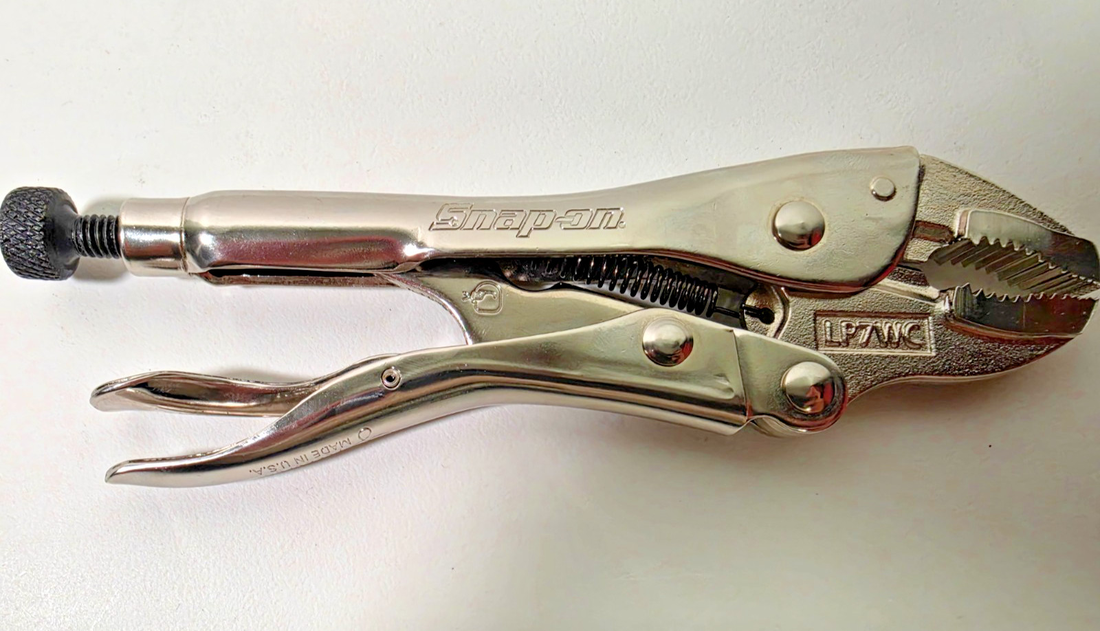 *NEW* Snap-On LP7WC Straight Jaw 7” USA MADE Locking Pliers FAST FREE SHIPPING!!