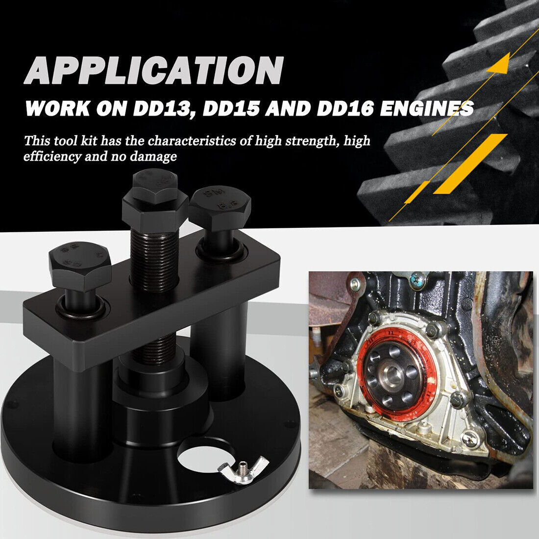 W541589023300 for Detroit DD13 DD15 Front Crankshaft Seal Remover Installer Tool