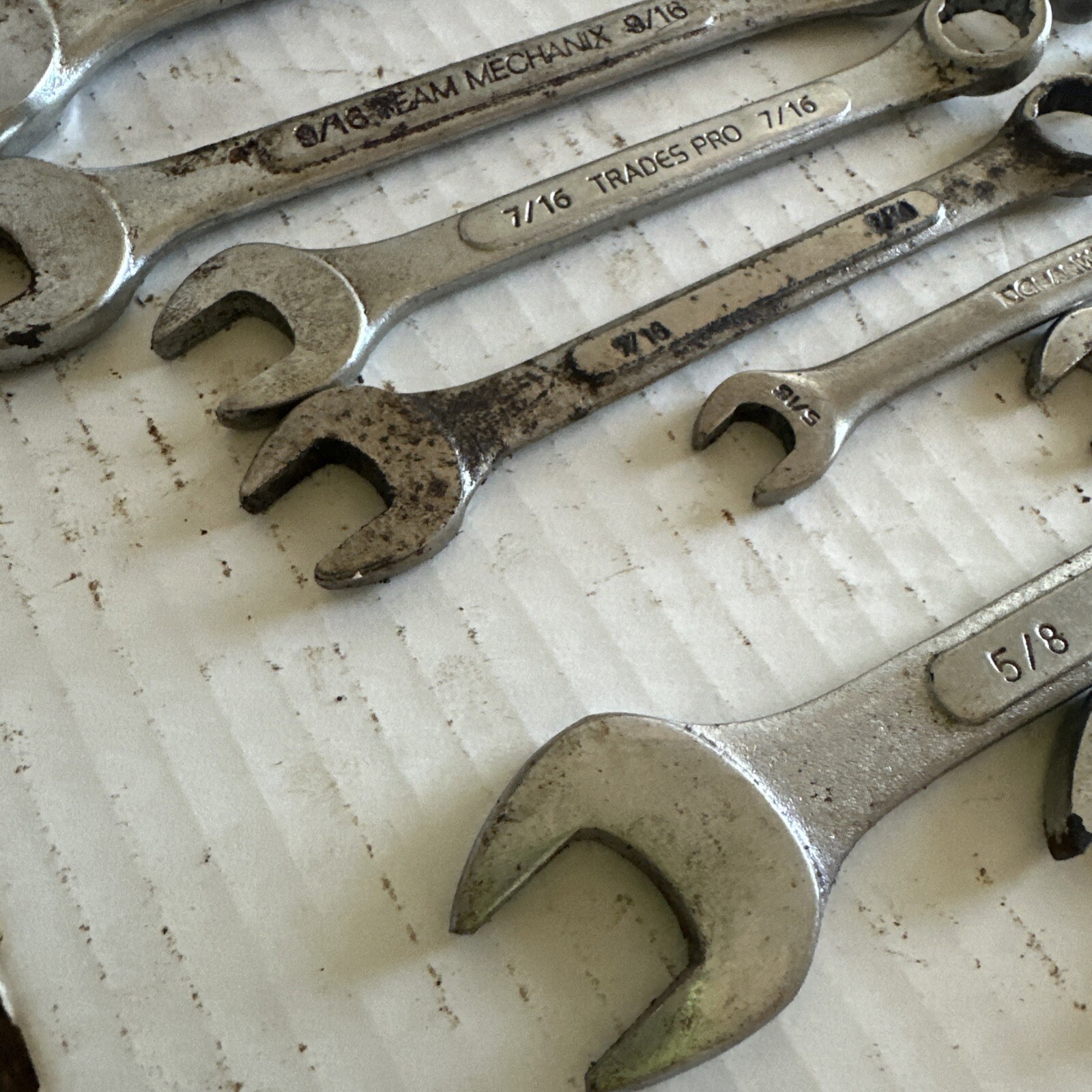 24 combination wrenches standard OPEN / BOXED ends DOUBLES Tatools Durabuilt vgc