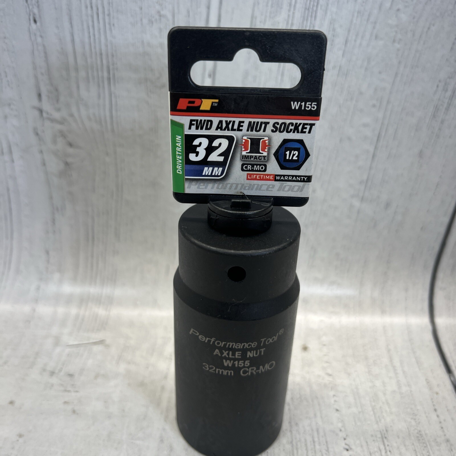 Performance Tool W155 FWD Axle Nut Socket 1/2” X 32 mm Socket