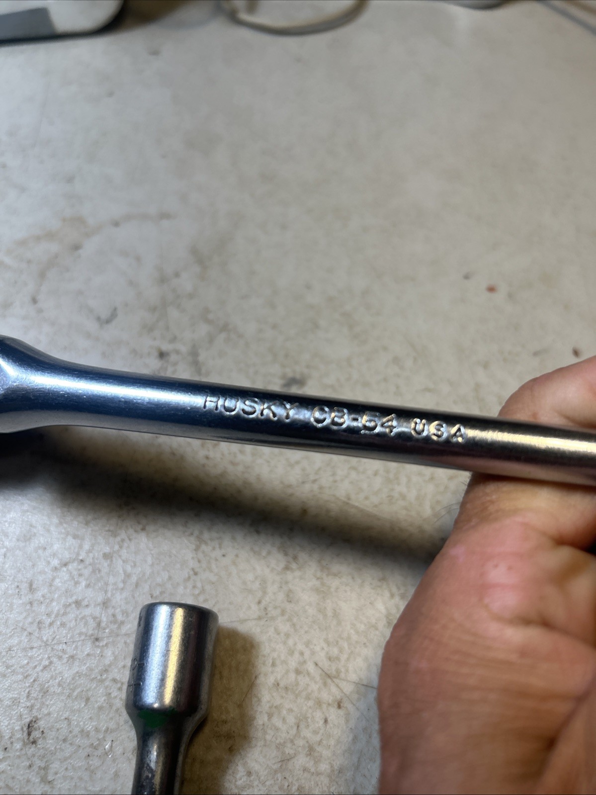 HUSKY VINTAGE 3/8” Drive Flex Head Long Handle Ratchet CB-54 Plus 6” Extension