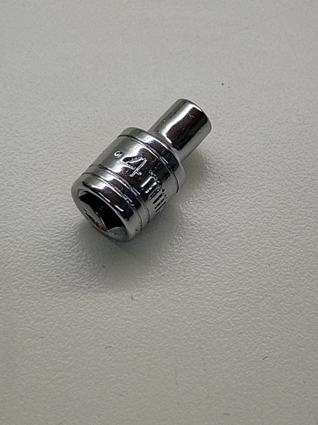 SK Hand Tools 40701 4mm 6pt 1/4″ Drive Standard Metric Chrome Socket *USA*