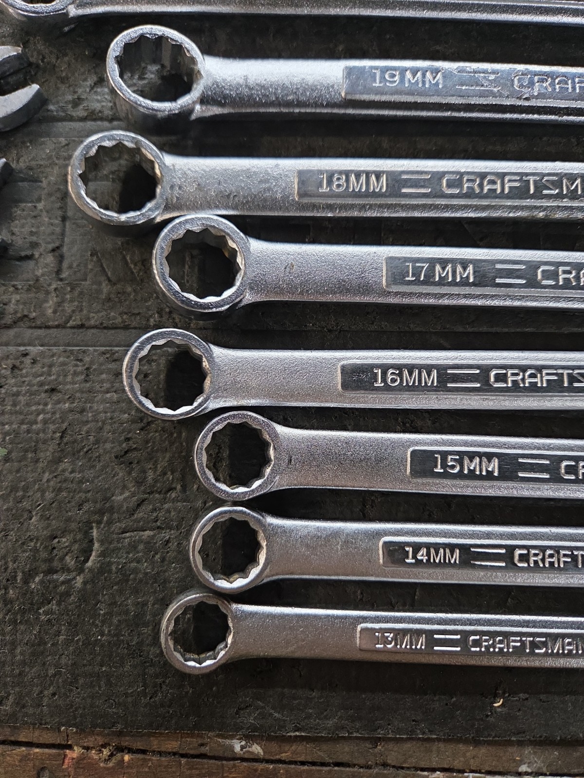 Vintage Craftsman USA 20 Pc Metric Combo Wrench Set V, VV 6-24 , 27mm.
