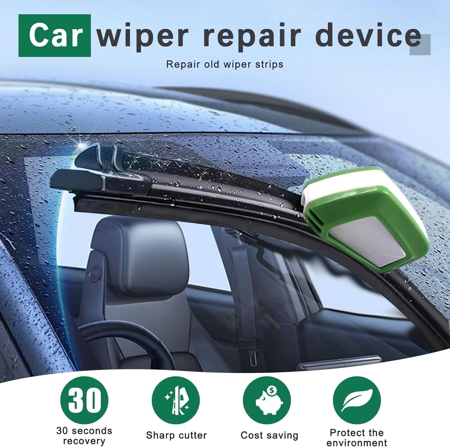 Portable ABS Wiper Regroover Tool with Sponge – Universal Fit for All Vehicles