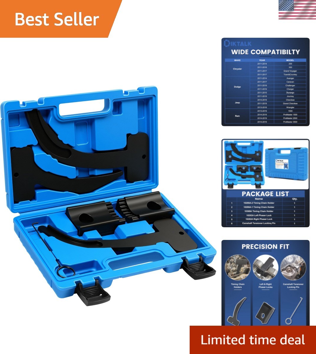 3.6L Pentastar Timing Tool Kit for Chrysler/Dodge/Jeep/Ram 2011-2019