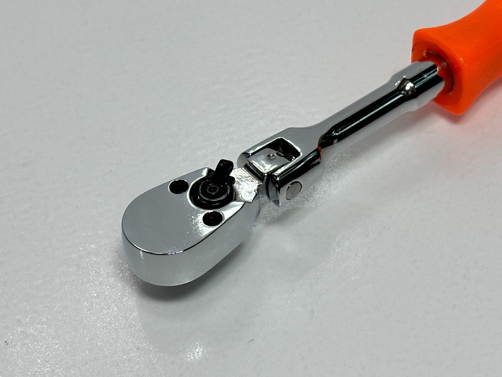 Proto USA Spinflex Flex Head 4750 1/4 Dr. Ratchet Hi-Viz Orange Hard Handle, NOS