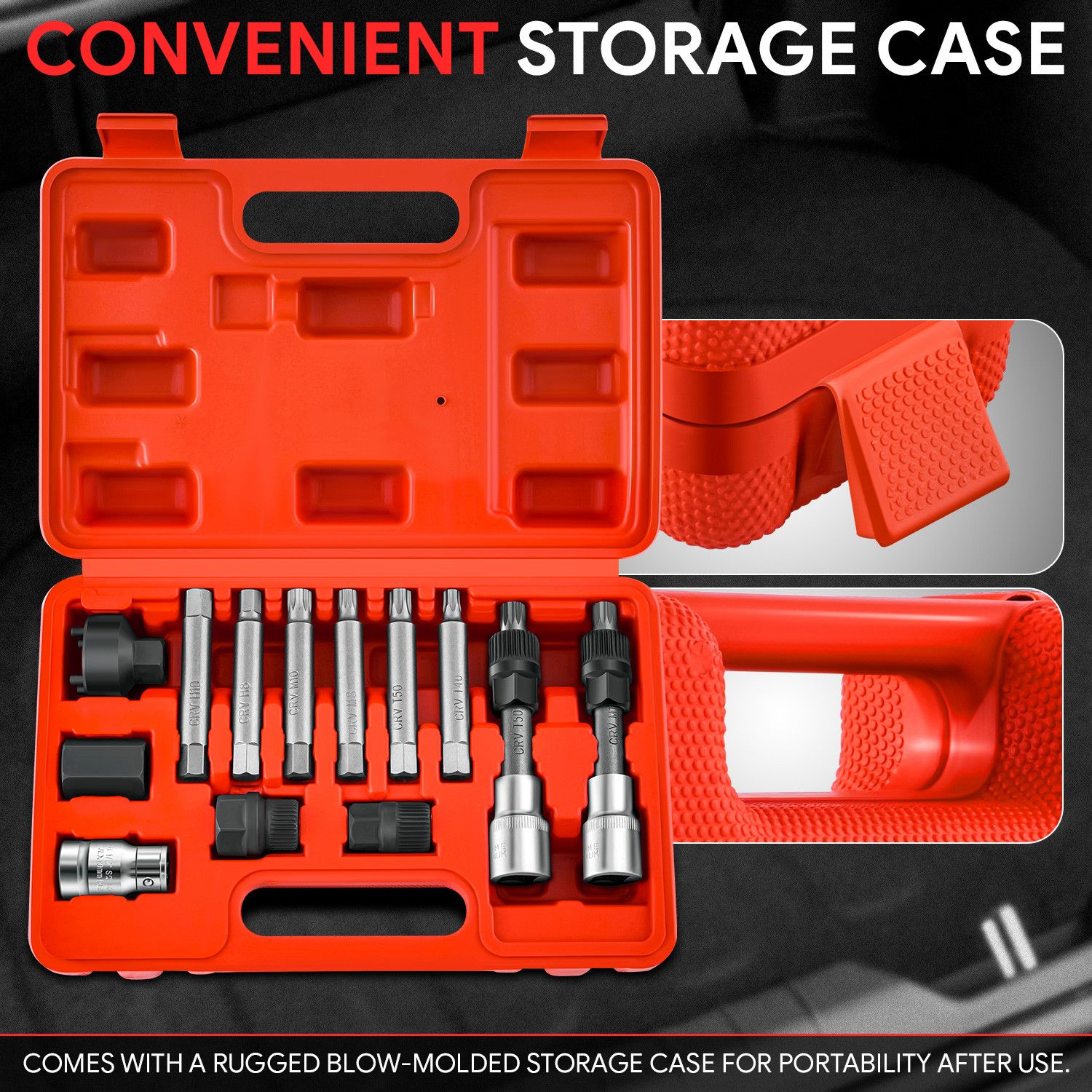[13Pc]Automotive Repair Service Tool Kit Alternator Freewheel Pulley Removal Set