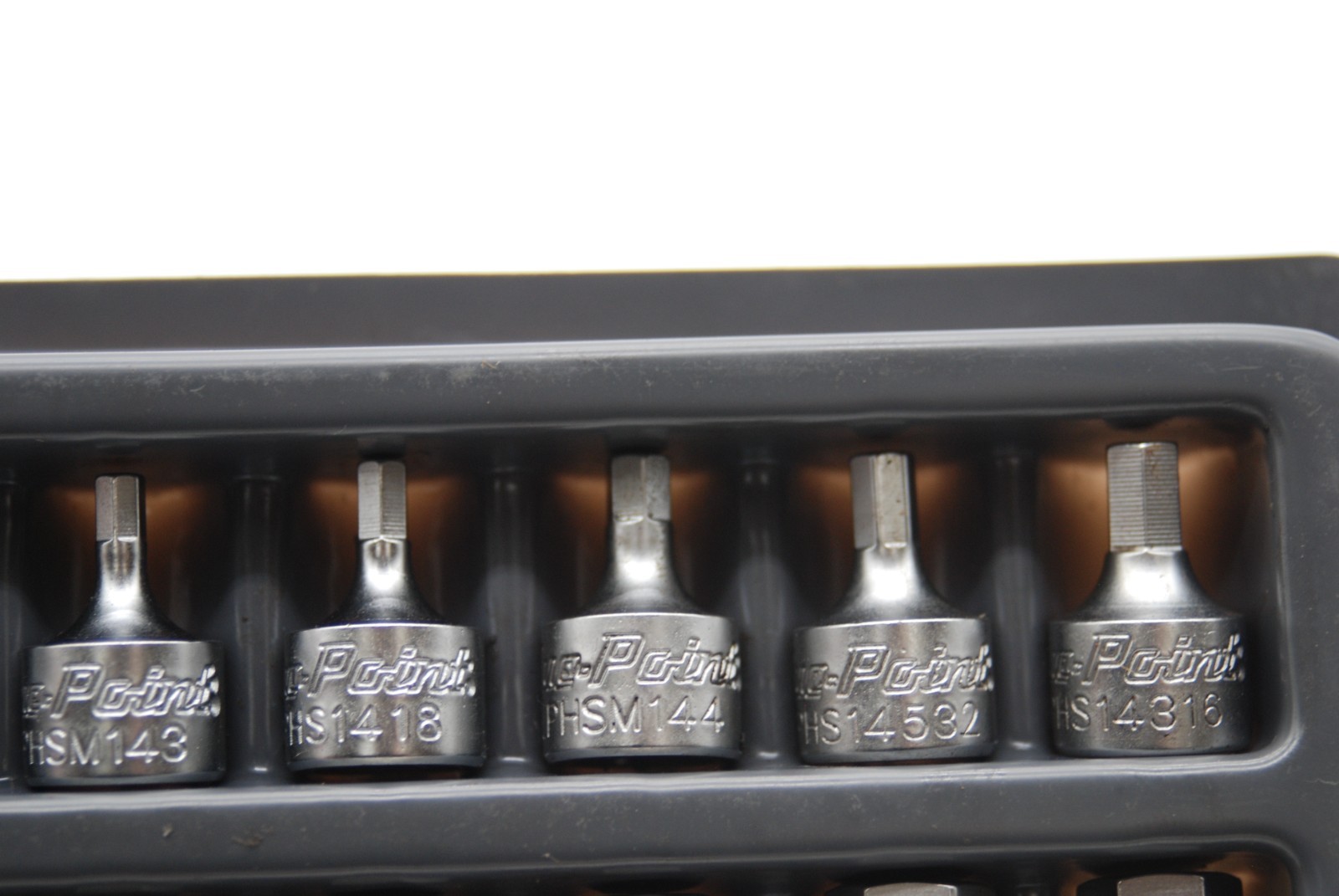 Blue-Point Tools 18pc 1/4″ Stubby Tamper Proof Hex Dirve Set