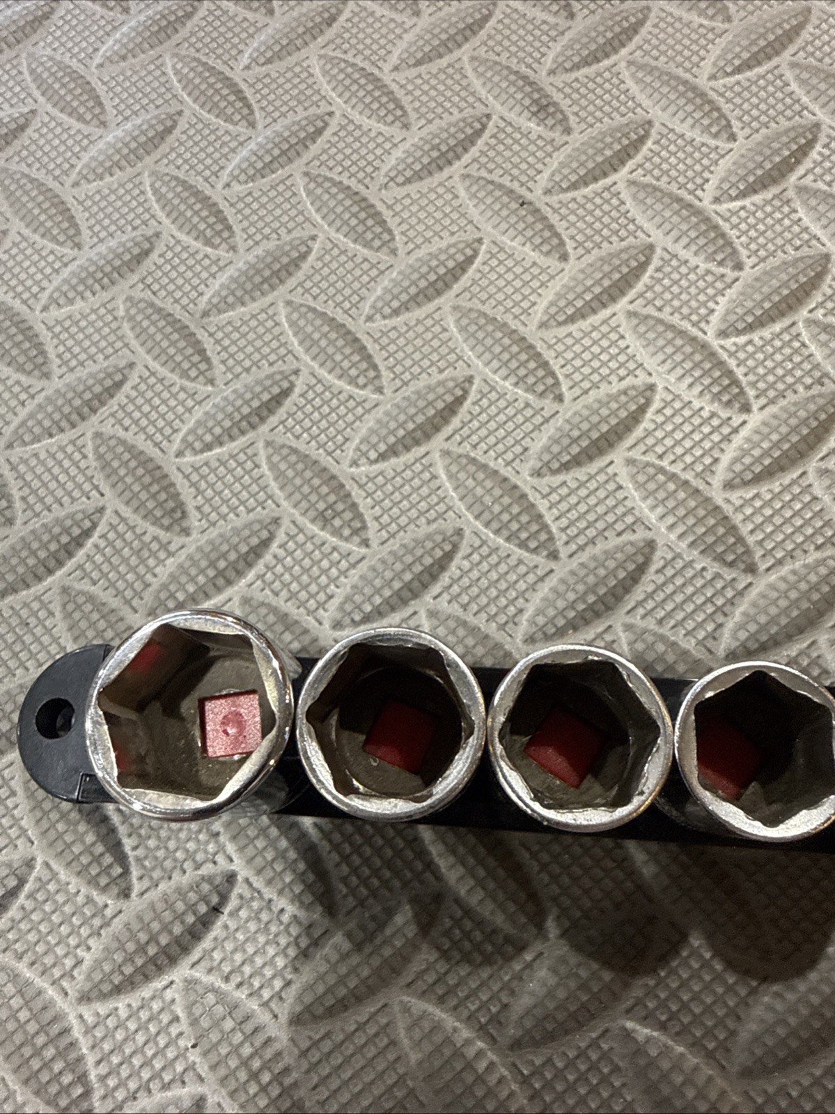 Snap On 14pc Shallow Socket Set 7mm-19mm & 21mm FSM 3/8 Dr With ABS Socket Rail