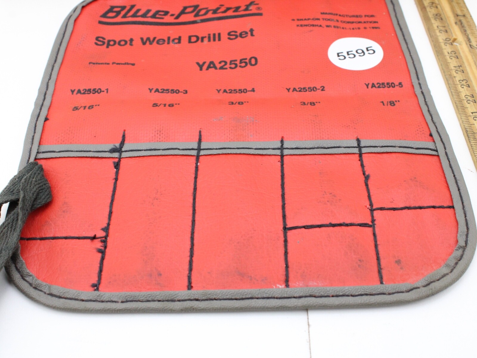 Blue-Point YA2550 Spot Weld Drill Set 7″x7″ Red POUCH ONLY NO TOOLS