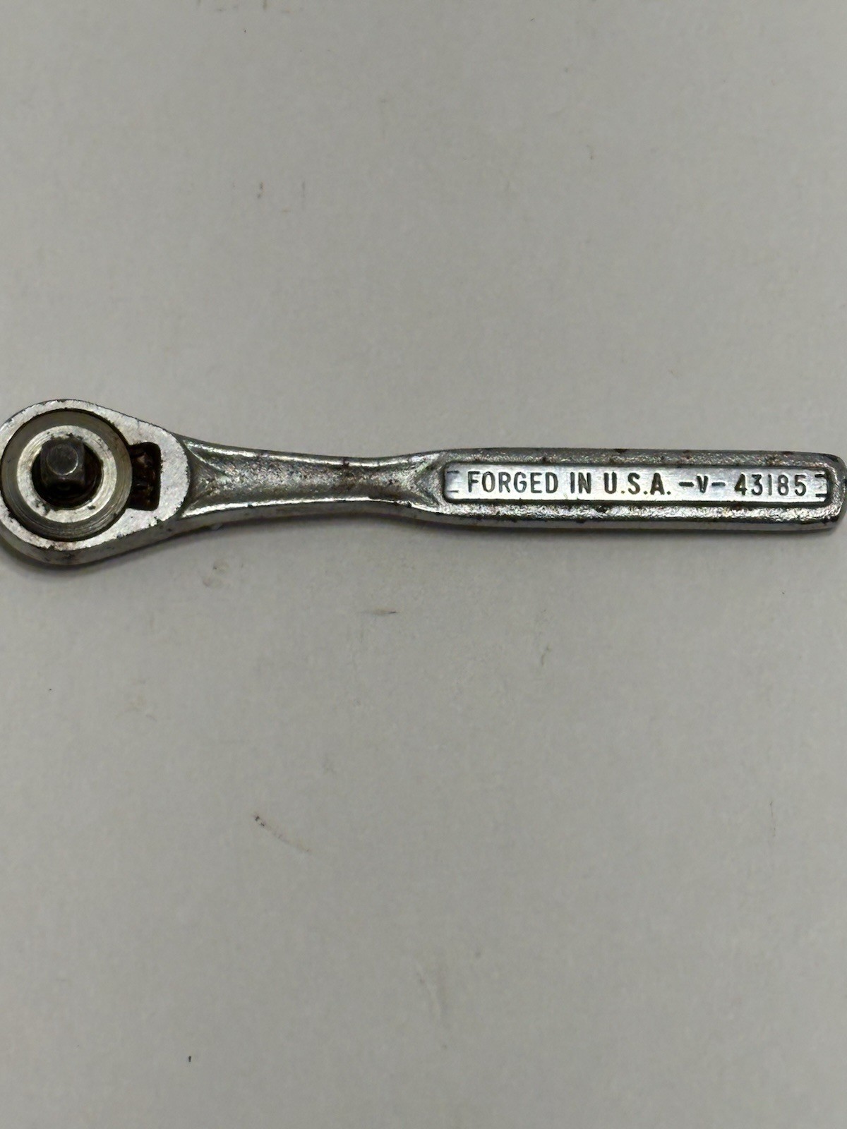 Vintage -V- 43185 Craftsman 1/4″ Drive Ratchet With Quick Release & Oil Port USA