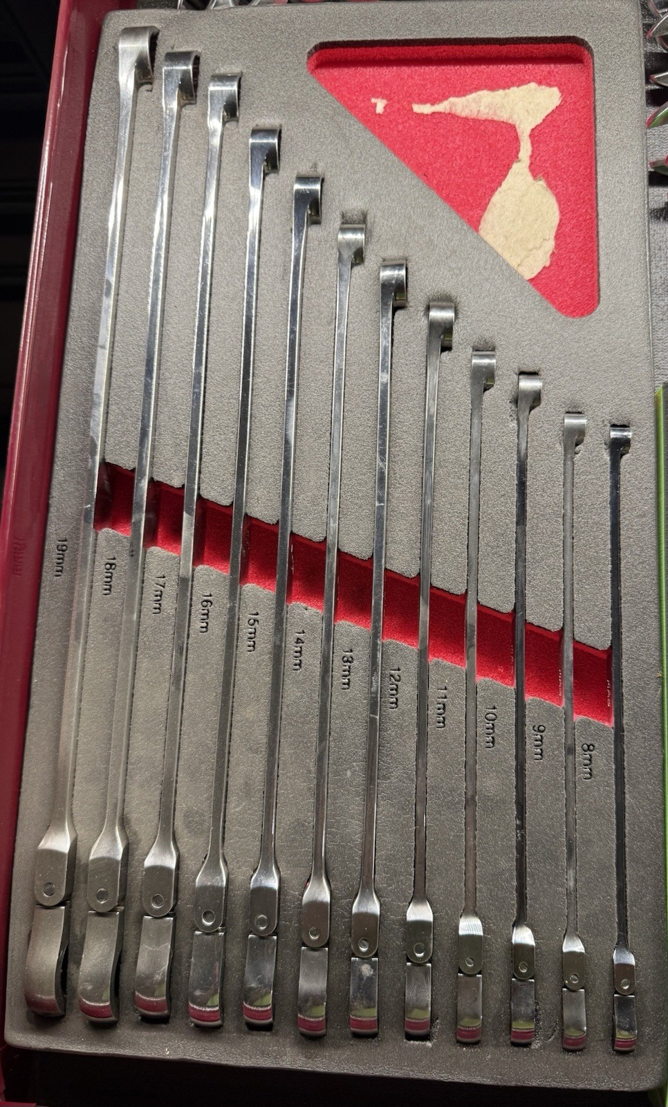 Mac Tools SRDBL 1212PT Ratchet Head Set 12-Piece, Extra Long Flex