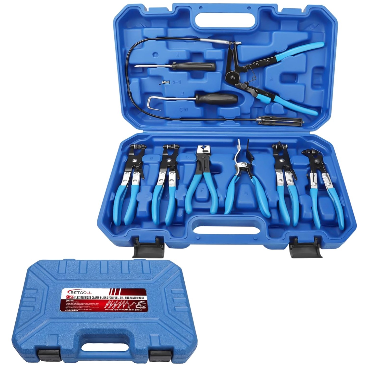 9pc Hose Clamp Pliers Set – Professional Automotive Tools