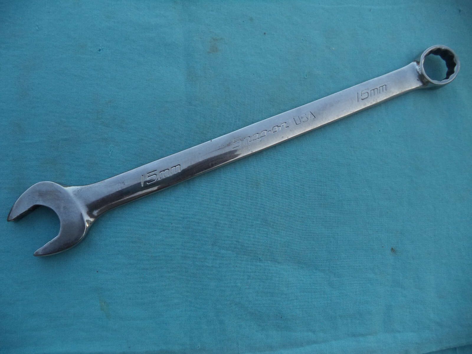 SNAP ON FLANK DRIVE PLUS TYPE METRIC 15mm COMBINATION WRENCH #SOEXM15