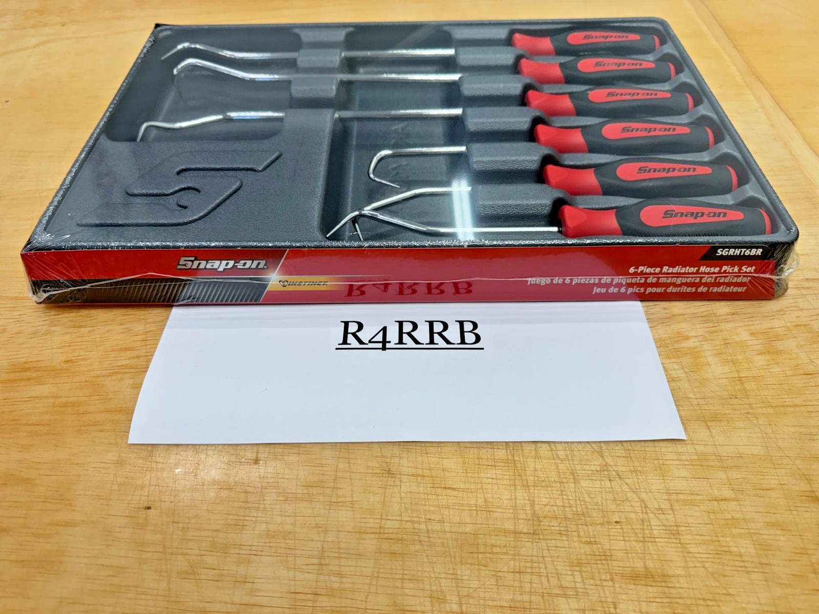 Snap-on Tools USA RED 6PC Soft Grip Radiator Hose Pick Set SGRHT6BR NEW SEALED