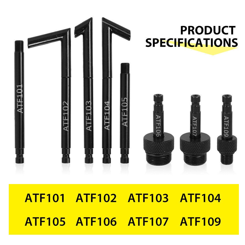 Transmission Oil Filling System Fluid Pump Manual Tool With 8pc ATF Adaptors 3L