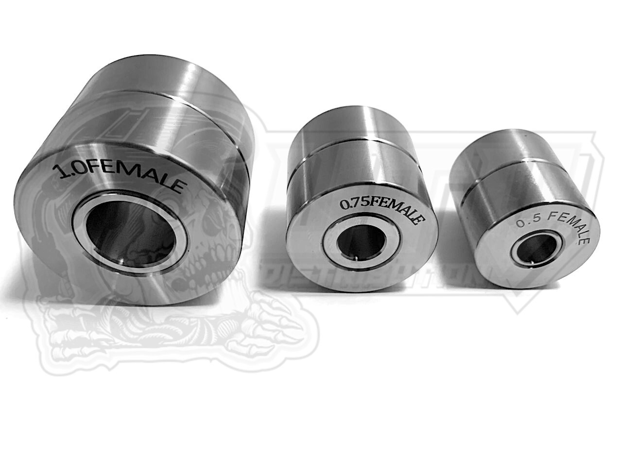 Dimple Die Set 3 Piece 1/2″ 3/4″ 1″ Bolt Together or Hydraulic Press USA MADE