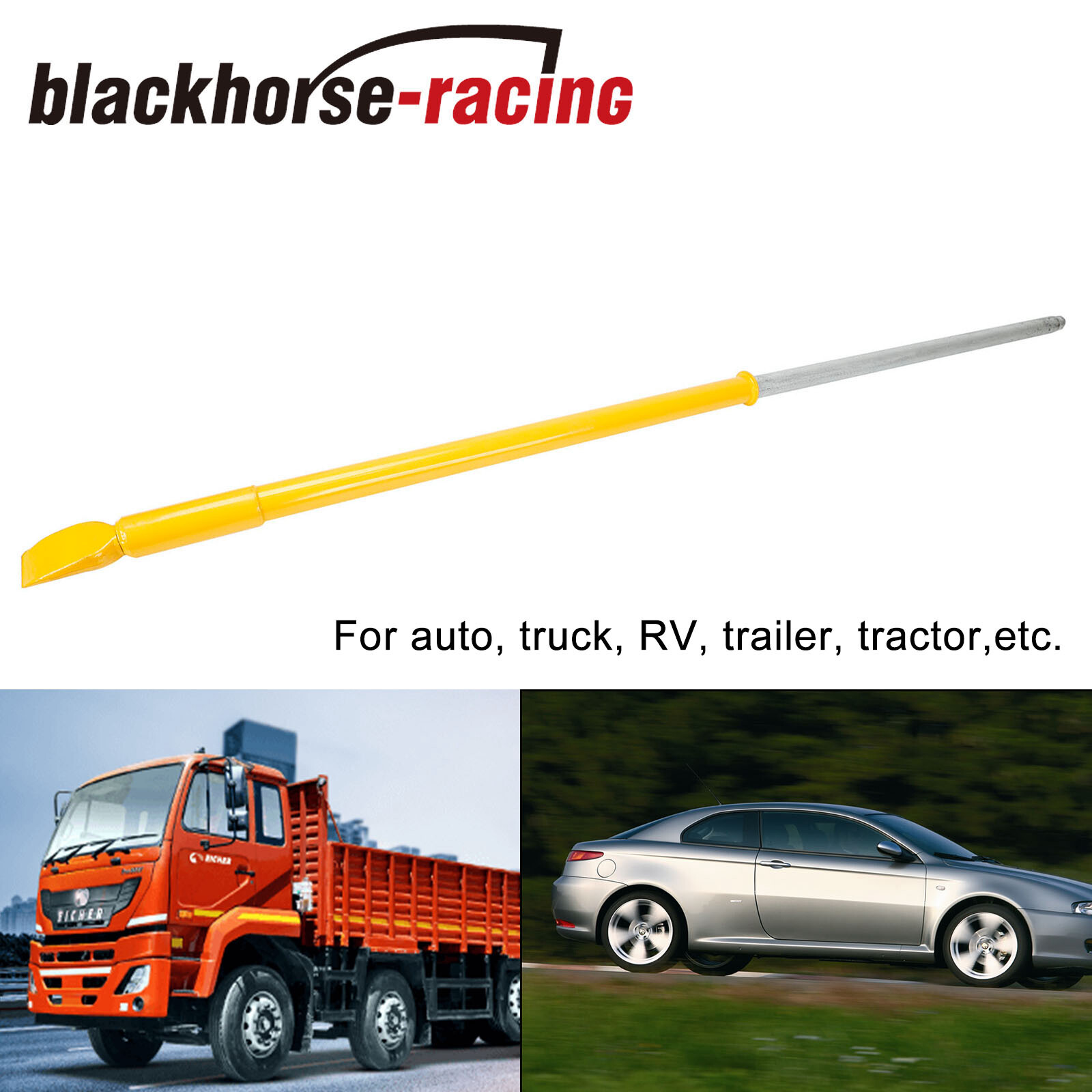 Yellow Steel Tire Bead Breaker Slide Hammer Heavy Duty Bar for Car Truck Trailer